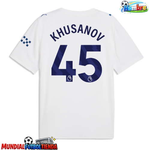 Camiseta Manchester City Abdukodir Khusanov #45 Tercera Equipación Replica 2026-27 mangas cortas